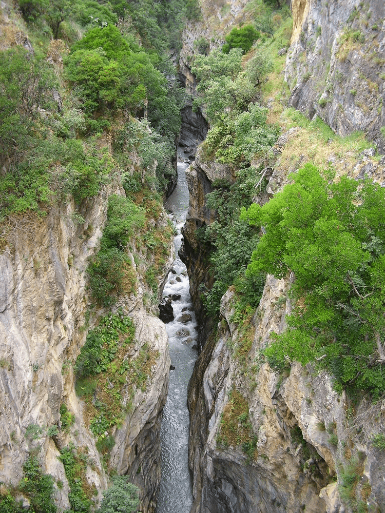 Raganello Gorge in Pollino National Park, Calabria Italy, a spot where outdoor safety and risk management incidents have occurred.