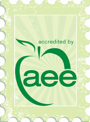 Association for Experiential Education logo, an accrediting agency for outdoor safety and risk management as well as adventure program quality